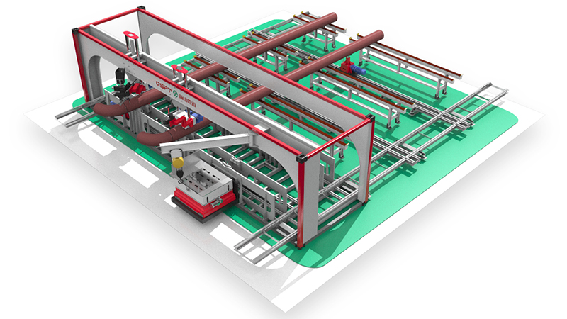 移动车间式管道预制生产线(图4)